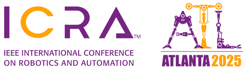 ICRA IEEE International Conference on Robotics and Automation, Atlanta 2025 logo.