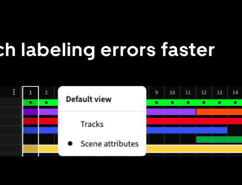 Attribute timeline: catch errors faster